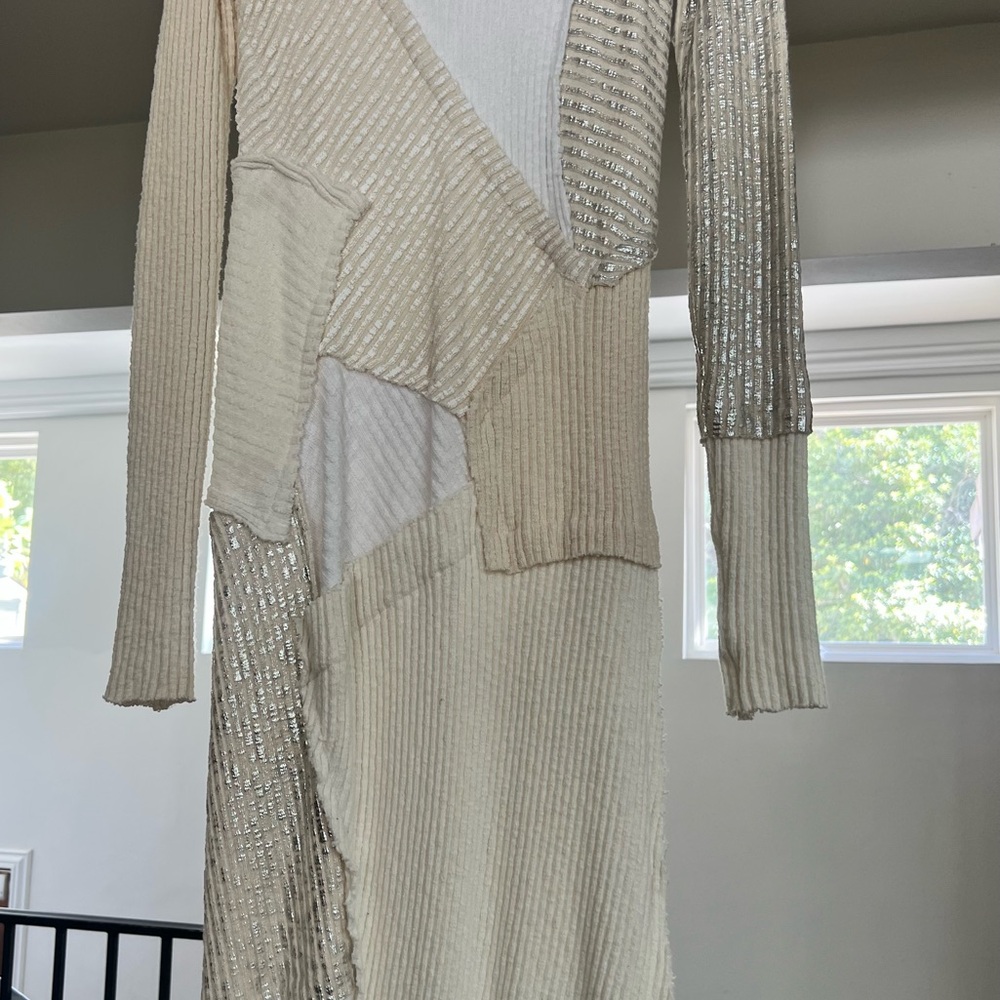 Perfect Number Patchwork Knit Dress - image 3